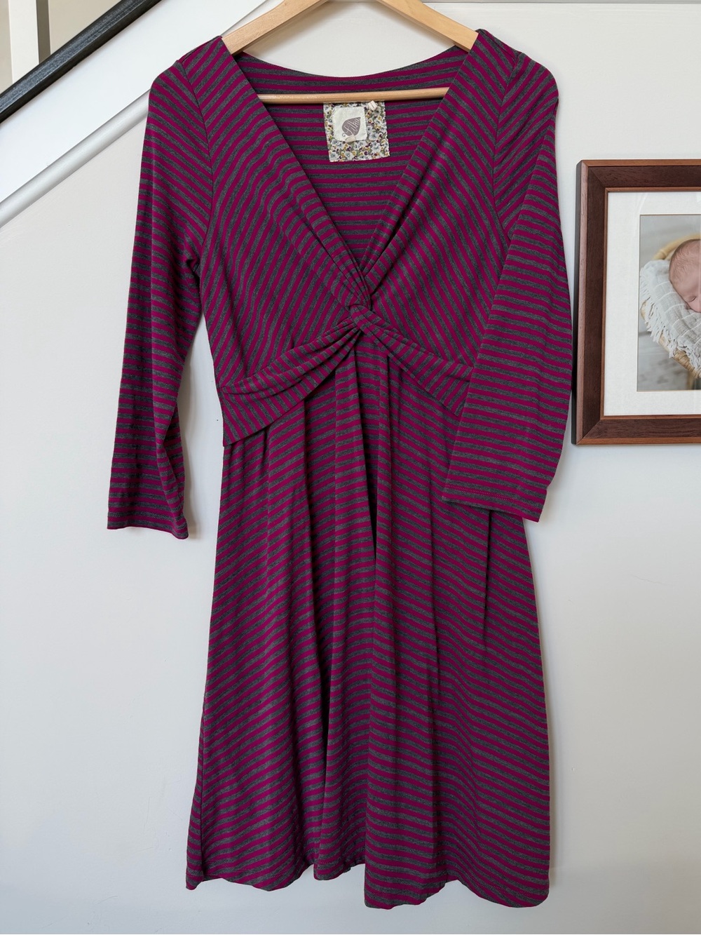 Vintage Anthropologie Lilka Torsade Jersey Dress - Size M